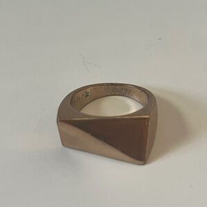 Aldo Rose Tone Large Geometric Statement Ring